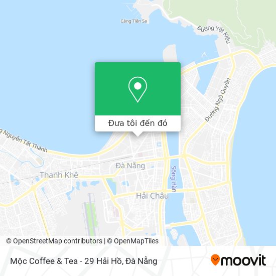Bản đồ Mộc Coffee & Tea - 29 Hải Hồ
