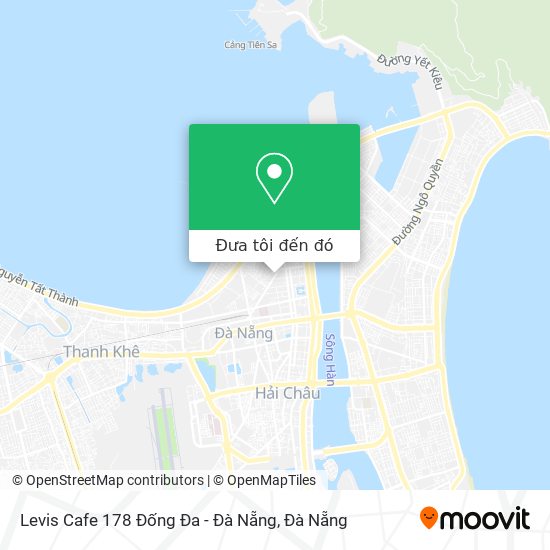 Bản đồ Levis Cafe 178 Đống Đa - Đà Nẵng