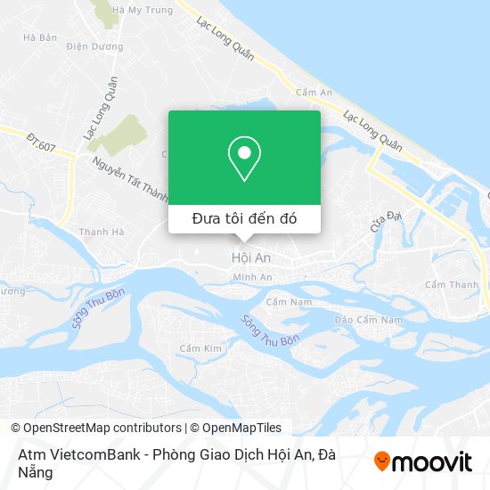 Bản đồ Atm VietcomBank - Phòng Giao Dịch Hội An