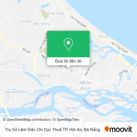 Bản đồ Trụ Sở Làm Việc Chi Cục Thuế TP. Hội An