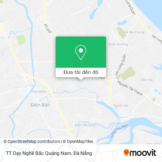 Bản đồ TT Dạy Nghề Bắc Quảng Nam