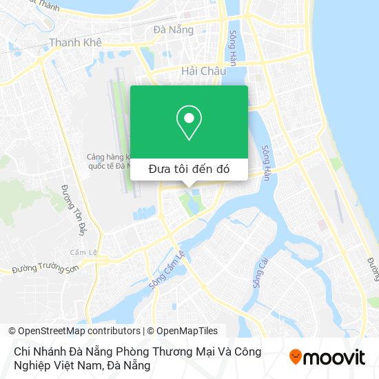 Người đang kinh doanh tại Đà Nẵng sẽ cần tới Chi Nhánh Đà Nẵng Phòng Thương Mại Và Công Nghiệp. Sử dụng bản đồ chỉ đường, bạn sẽ dễ dàng tìm được vị trí cơ quan, cùng với các thông tin hỗ trợ đi kèm. Thuận tiện và nhanh chóng!