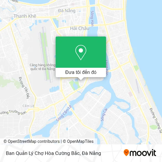 Bản đồ Ban Quản Lý Chợ Hòa Cường Bắc