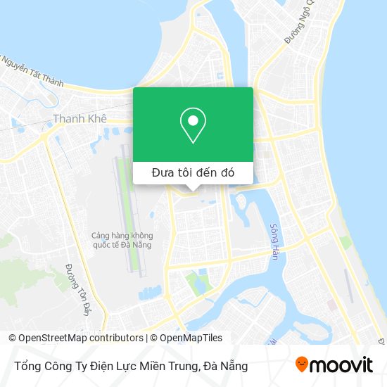 Bản đồ Tổng Công Ty Điện Lực Miền Trung