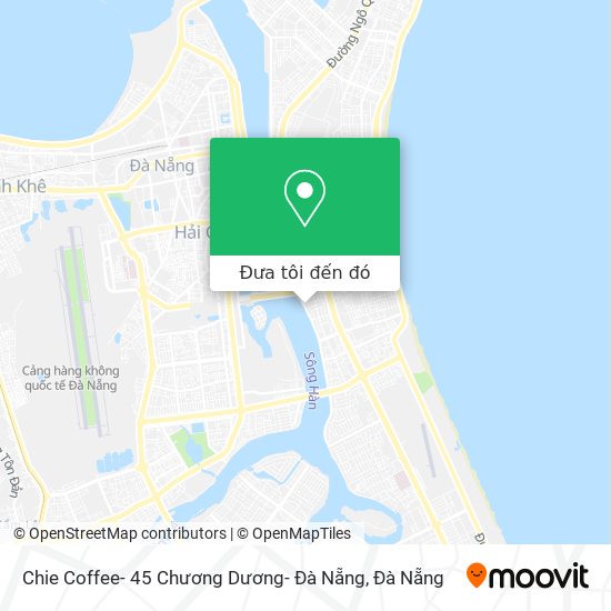 Bản đồ Chie Coffee- 45 Chương Dương- Đà Nẵng