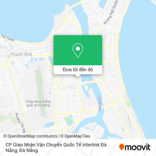 Bản đồ CP Giao Nhận Vận Chuyển Quốc Tế Interlink Đà Nẵng