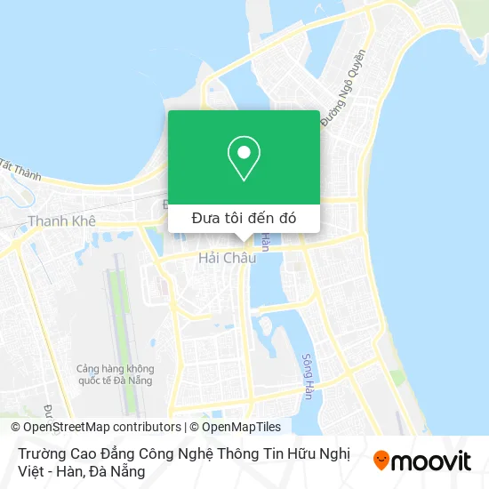 Bản đồ Trường Cao Đẳng Công Nghệ Thông Tin Hữu Nghị Việt - Hàn