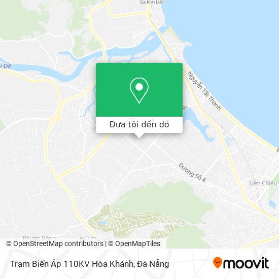 Bản đồ Trạm Biến Áp 110KV Hòa Khánh