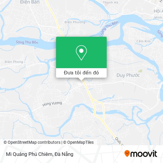 Bản đồ Mì Quảng Phú Chiêm