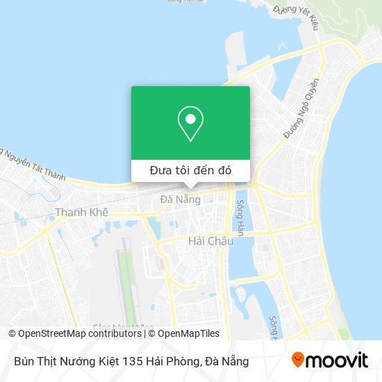 Bản đồ Bún Thịt Nướng Kiệt 135 Hải Phòng