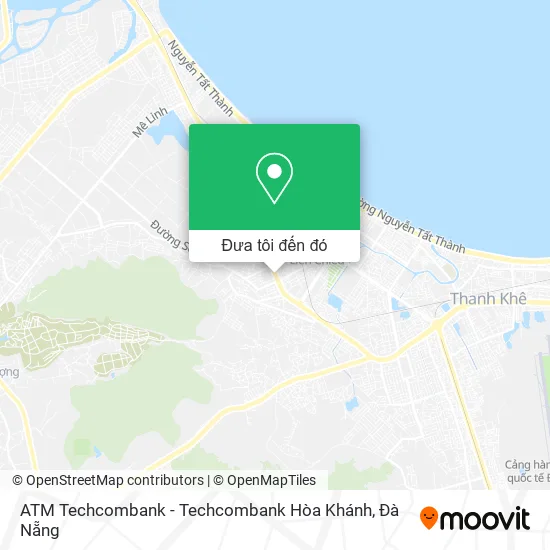 Bản đồ ATM Techcombank - Techcombank Hòa Khánh