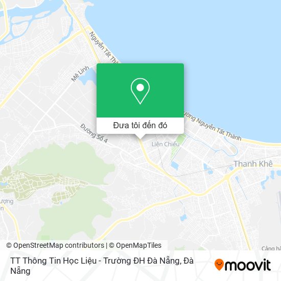 Bản đồ TT Thông Tin Học Liệu - Trường ĐH Đà Nẵng
