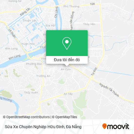 Bản đồ Sửa Xe Chuyên Nghiệp Hữu Đính