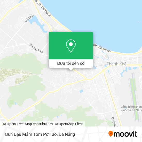 Bản đồ Bún Đậu Mắm Tôm Pơ Tao