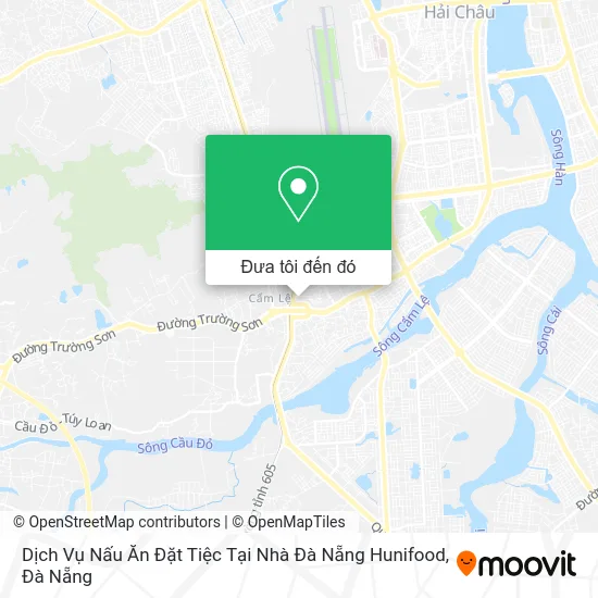 Bản đồ Dịch Vụ Nấu Ăn Đặt Tiệc Tại Nhà Đà Nẵng Hunifood