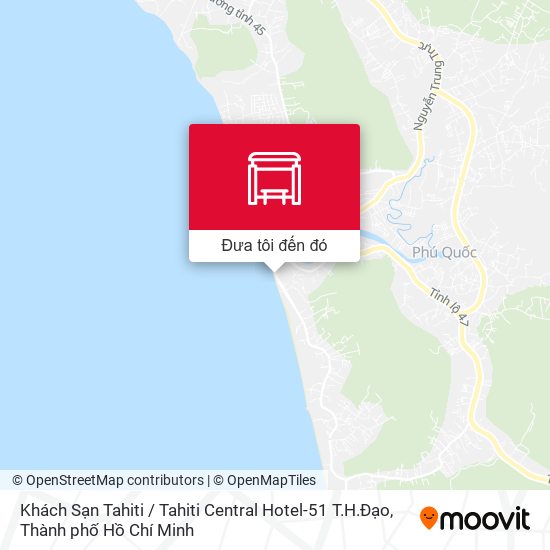 Bản đồ Khách Sạn Tahiti / Tahiti Central Hotel-51 T.H.Đạo