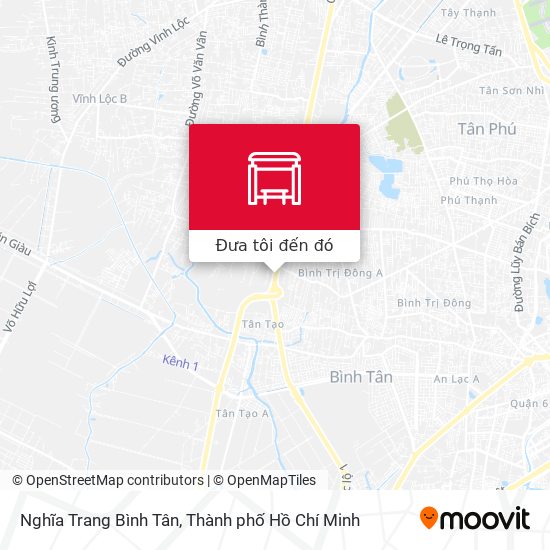 Bản đồ Nghĩa Trang Bình Tân