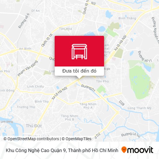 Bản đồ Khu Công Nghệ Cao Quận 9