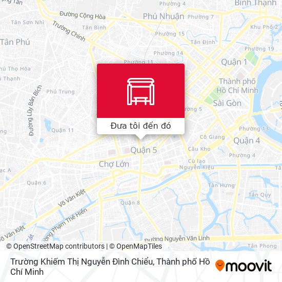 Bản đồ Trường Khiếm Thị Nguyễn Đình Chiểu