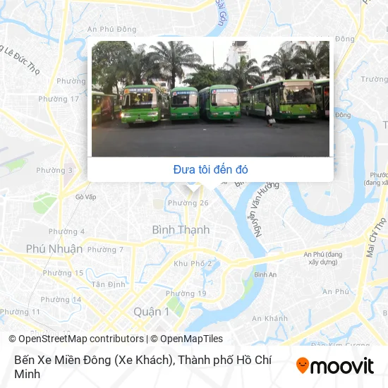 Bản đồ Bến Xe Miền Đông (Xe Khách)