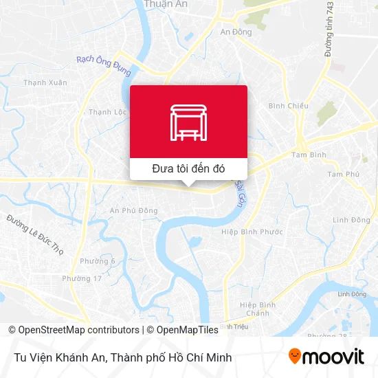 Bản đồ Tu Viện Khánh An