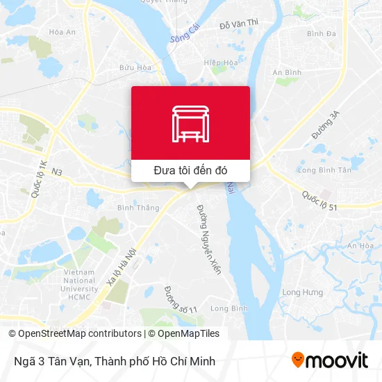 Bản đồ Ngã 3 Tân Vạn