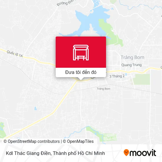Bản đồ Kdl Thác Giang Điền