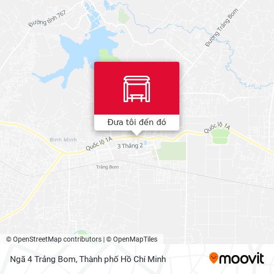 Bản đồ Ngã 4 Trảng Bom