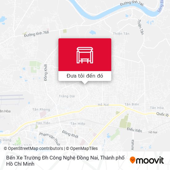 Bản đồ Bến Xe Trường Đh Công Nghệ Đồng Nai
