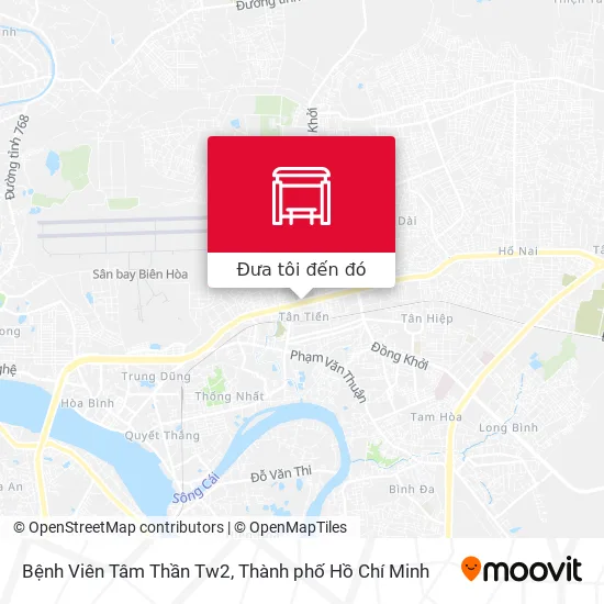 Bản đồ Bệnh Viên Tâm Thần Tw2