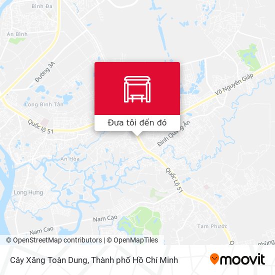 Bản đồ Cây Xăng Toàn Dung