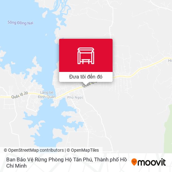 Bản đồ Ban Bảo Vệ Rừng Phòng Hộ Tân Phú