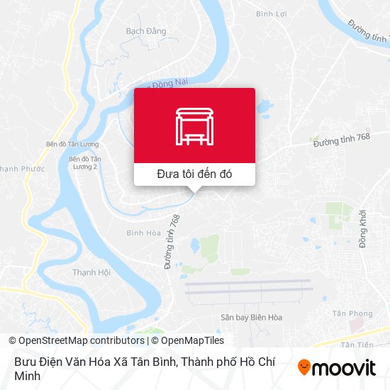 Bản đồ Bưu Điện Văn Hóa Xã Tân Bình