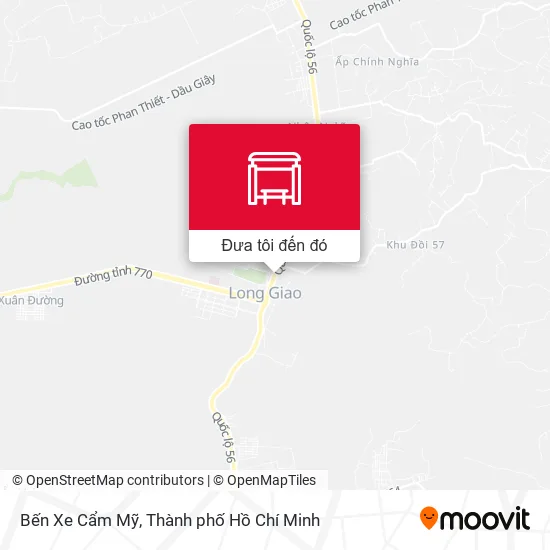 Bản đồ Bến Xe Cẩm Mỹ