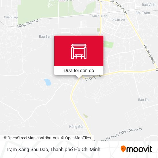 Bản đồ Trạm Xăng Sáu Đào