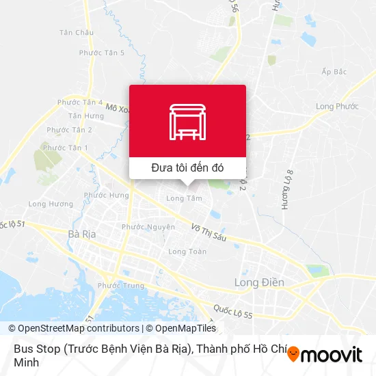Bản đồ Bus Stop (Trước Bệnh Viện Bà Rịa)