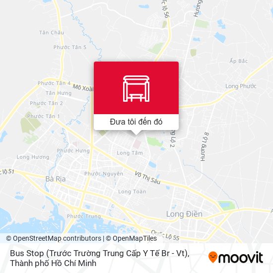 Bản đồ Bus Stop (Trước Trường Trung Cấp Y Tế Br - Vt)