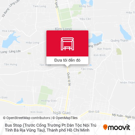 Bản đồ Bus Stop (Trước Cổng Trường Pt Dân Tộc Nội Trú Tỉnh Bà Rịa Vũng Tàu)