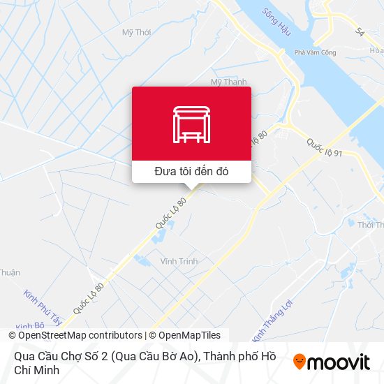 Bản đồ Qua Cầu Chợ Số 2 (Qua Cầu Bờ Ao)