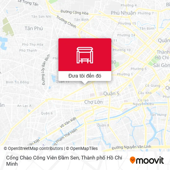 Bản đồ Cổng Chào Công Viên Đầm Sen