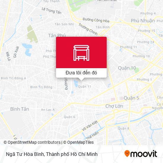 Bản đồ Ngã Tư Hòa Bình
