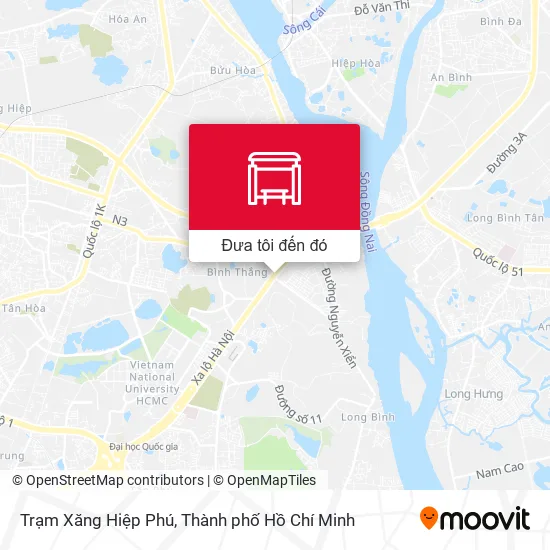 Bản đồ Trạm Xăng Hiệp Phú