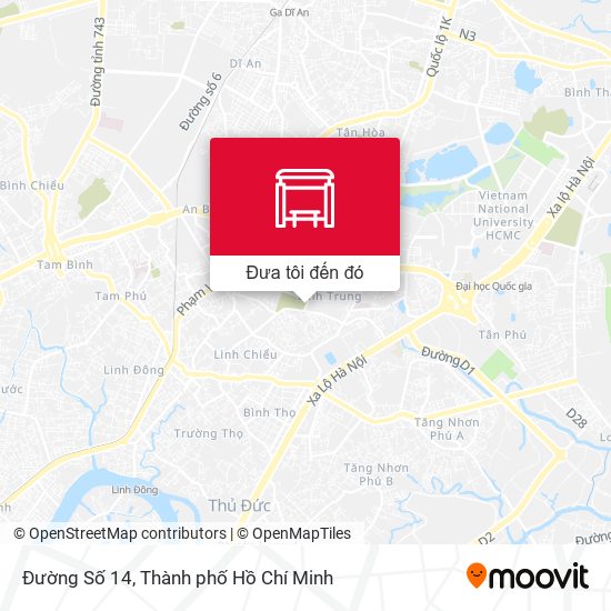 Bản đồ Đường Số 14