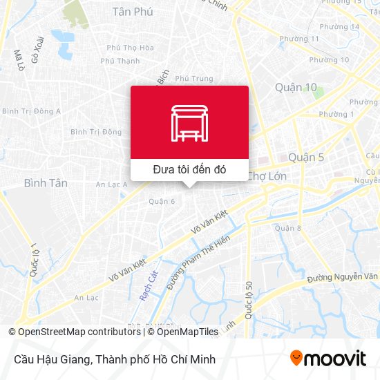 Bản đồ Cầu Hậu Giang