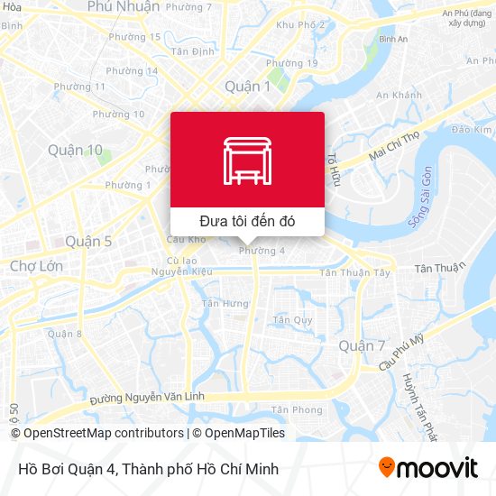 Bản đồ Hồ Bơi Quận 4