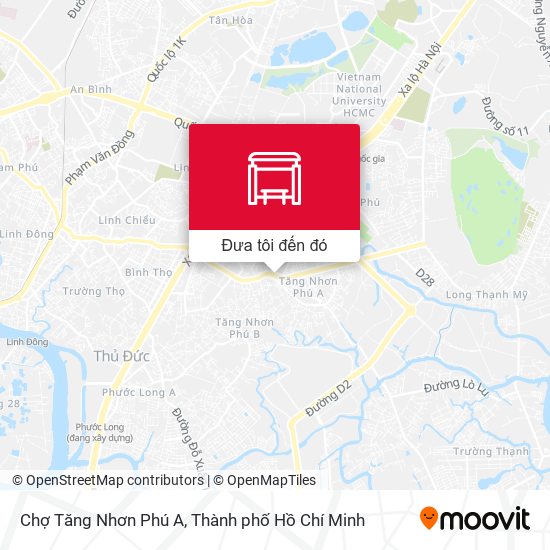 Bản đồ Chợ Tăng Nhơn Phú A