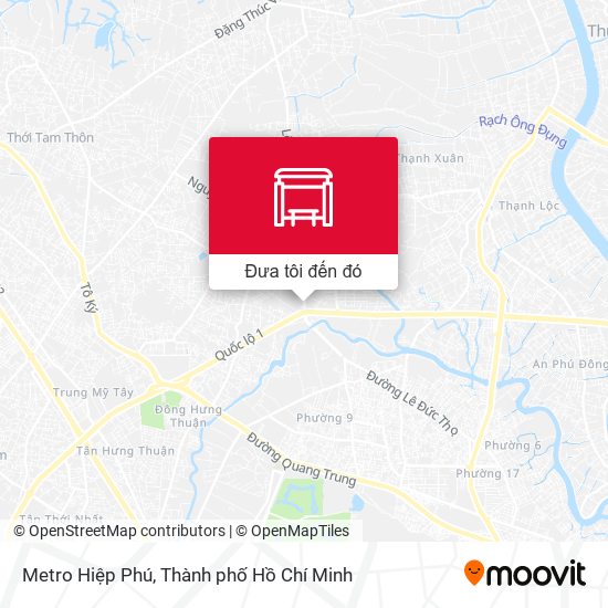 Bản đồ Metro Hiệp Phú