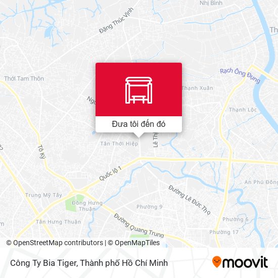 Bản đồ Công Ty Bia Tiger