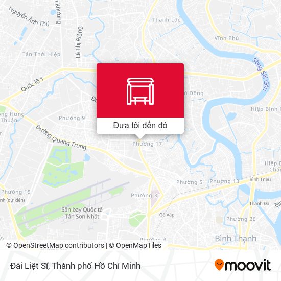 Bản đồ Đài Liệt Sĩ