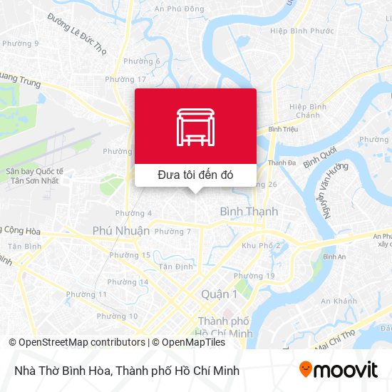 Bản đồ Nhà Thờ Bình Hòa